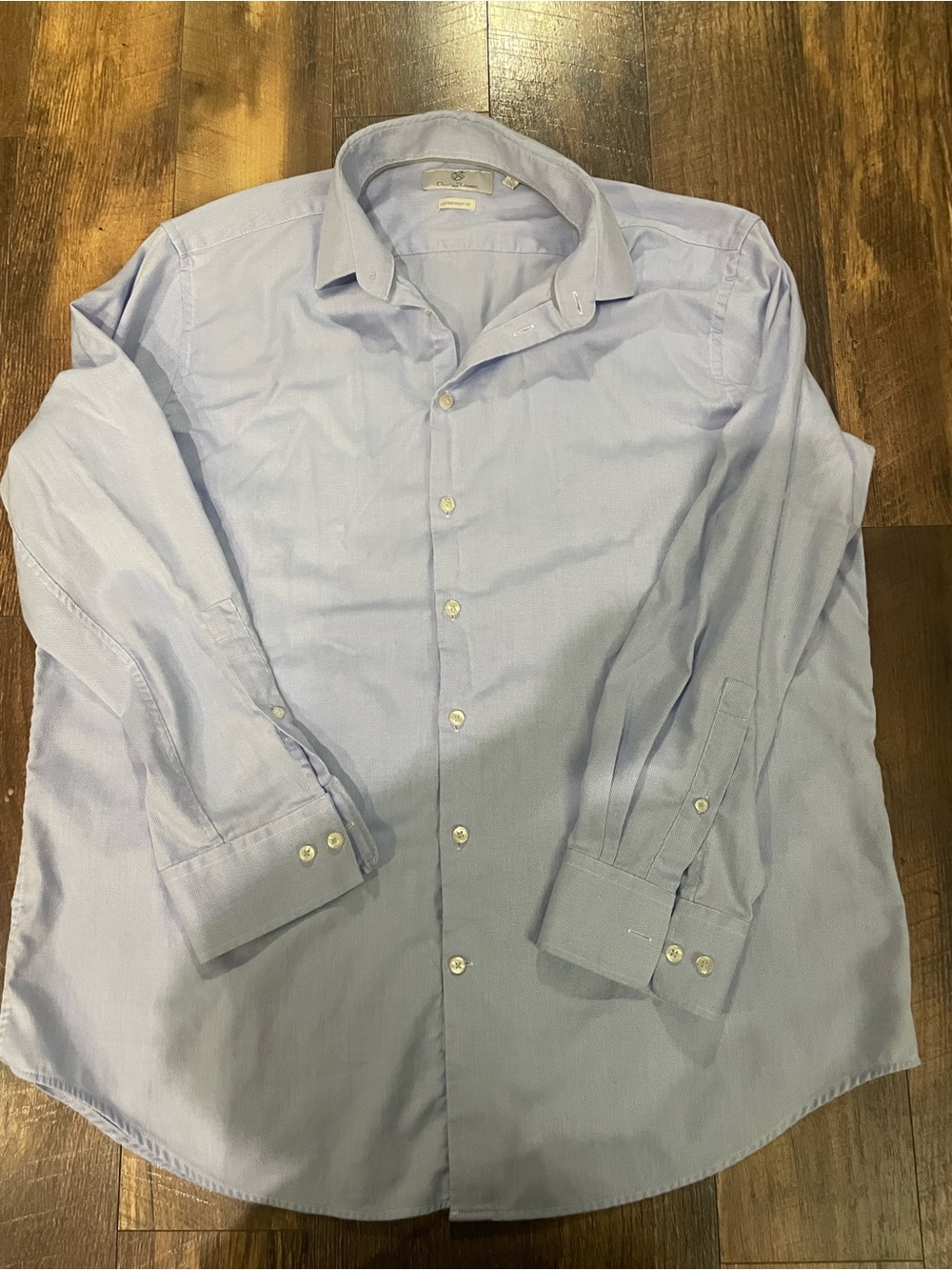 Christian Lacroix Men's Pale Blue Dress Shirt - Button Front